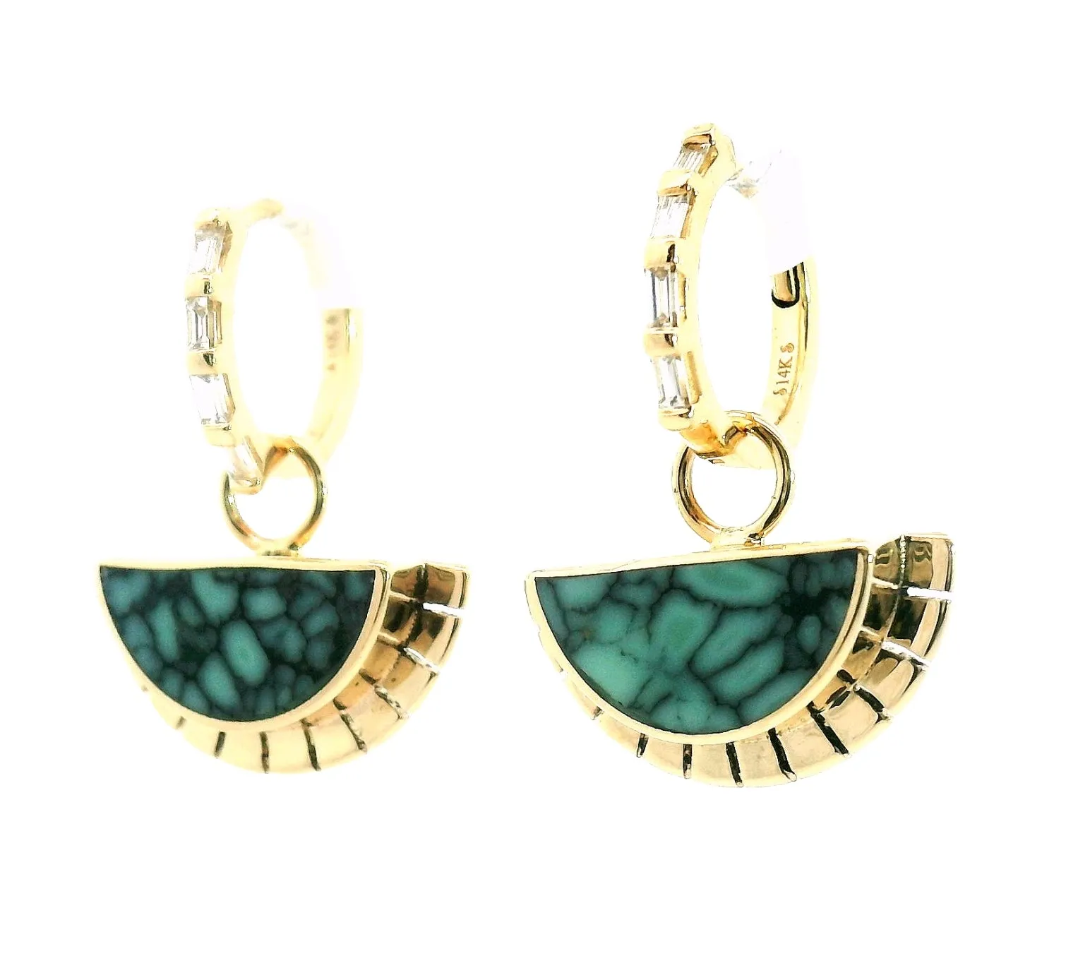 Selene Earrings - Colina Verde Variscite sold by Young In The Mountains product image thumbnail 2