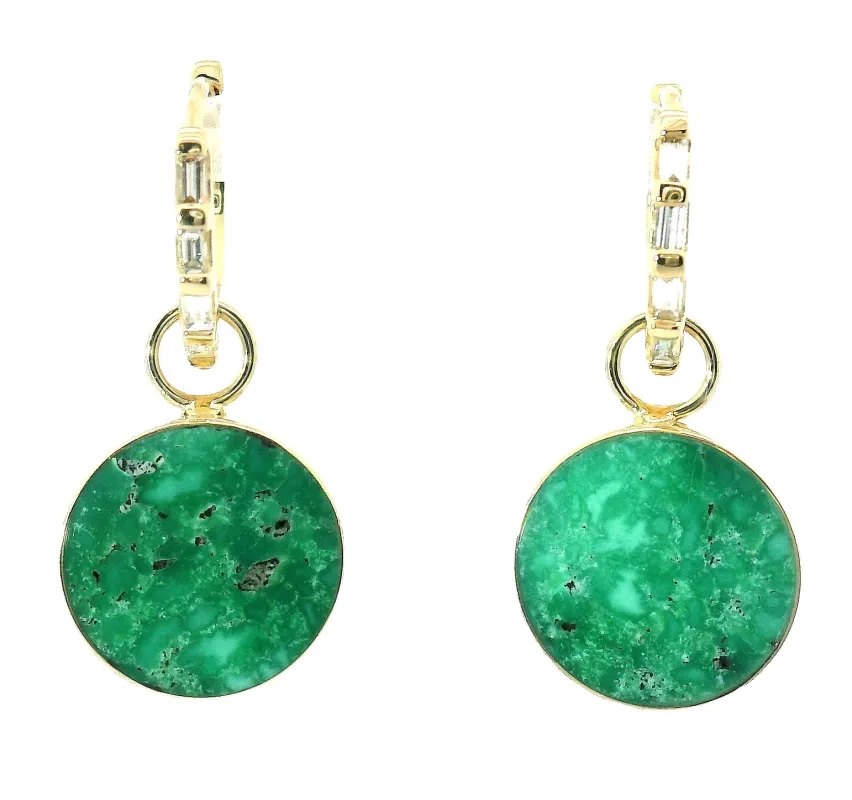 The Circ Earrings - Mantis Turquoise sold by Young In The Mountains