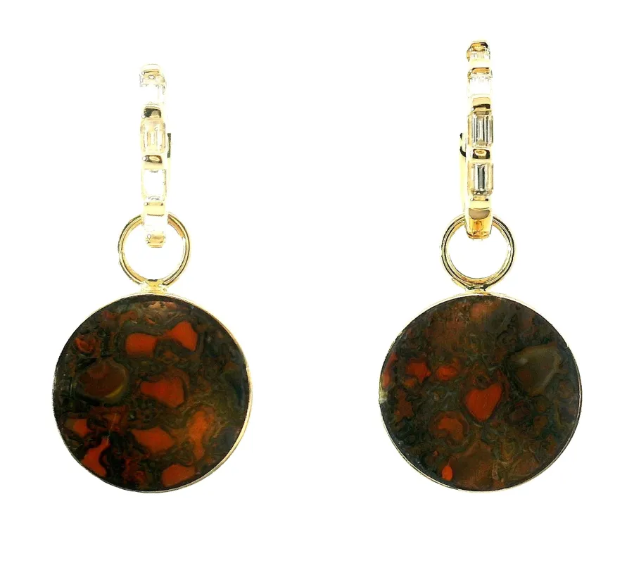 The Circ Earrings - Dinosaur Bone sold by Young In The Mountains