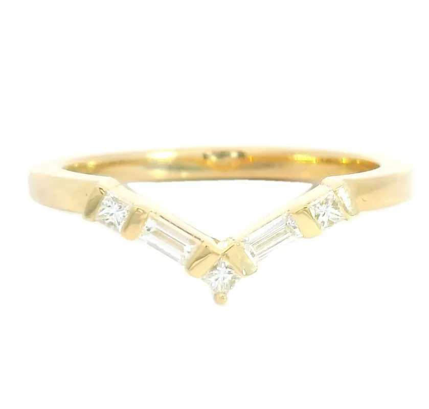 Ziel White Diamond Baguette Band sold by Young In The Mountains