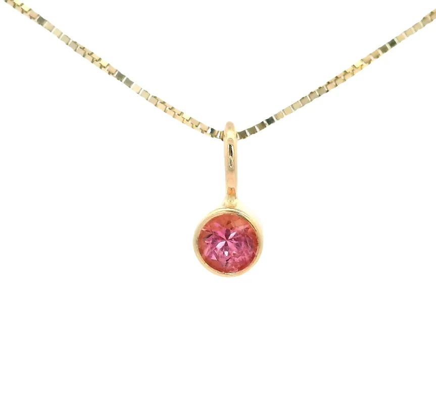 California Pink Tourmaline Necklace sold by Young In The Mountains