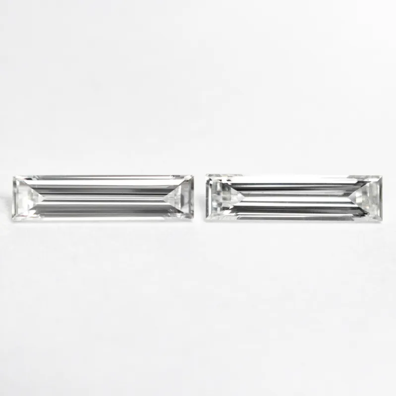 0.43cttw 2pc 8.07x1.98x1.22mm 8.07x2.05x1.29mm Baguette Step Cut Matching Pair 24701-01 sold by Young In The Mountains