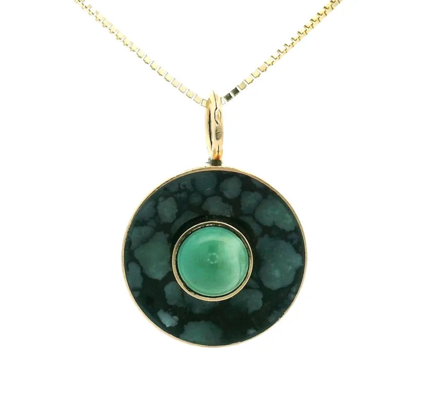 Double Turquoise Cerclen Necklace No. 7 sold by Young In The Mountains