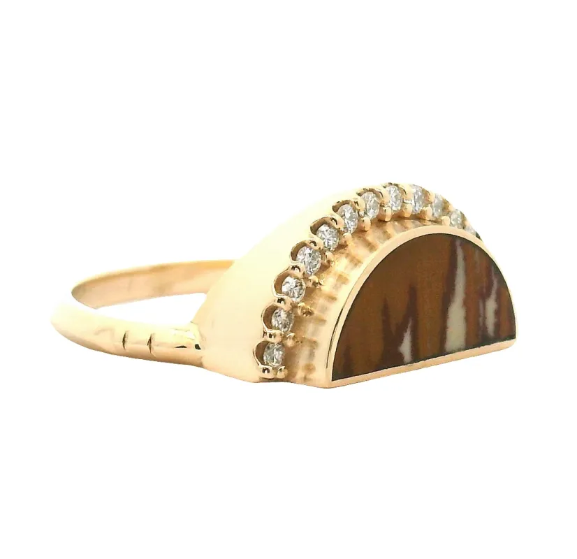 Pavé Alba Ring sold by Young In The Mountains