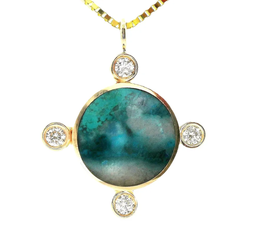 Compass Necklace sold by Young In The Mountains