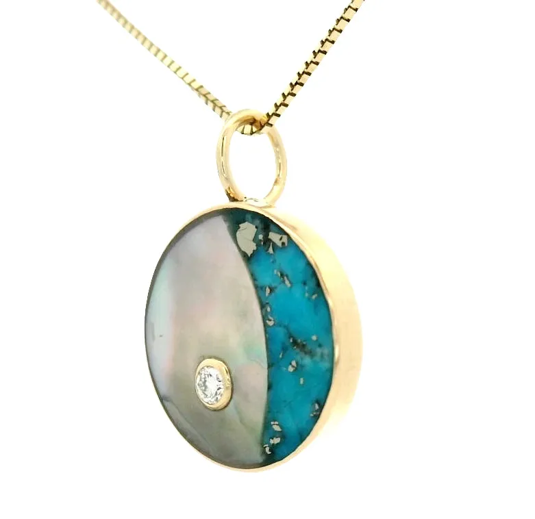 Moon Phase Necklace sold by Young In The Mountains product image thumbnail 2