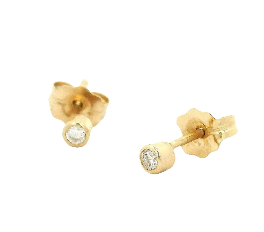 Diamond Stud Earrings made by Young In The Mountains