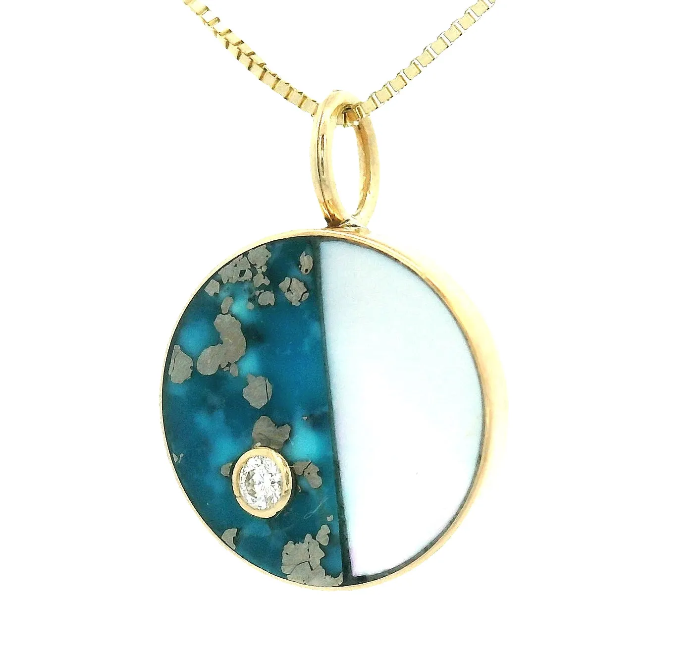 Moon Phase Pendant - First Quarter sold by Young In The Mountains product image thumbnail 2
