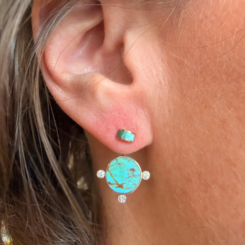 The Shinka Ear Jacket Earrings made by Young In The Mountains