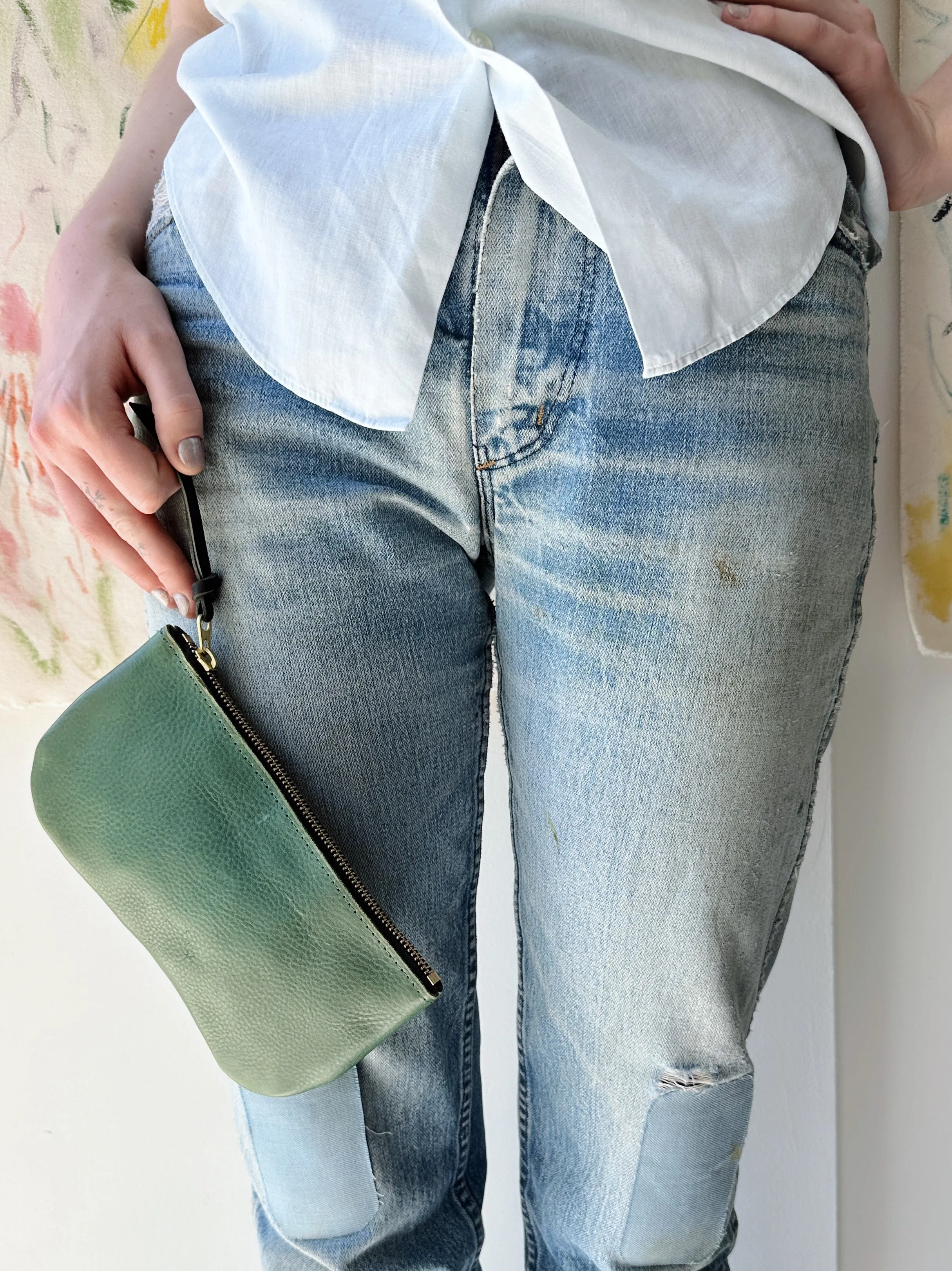 Lauri Large Leather Wallet: Hunter sold by Eleven Thirty product image thumbnail 2