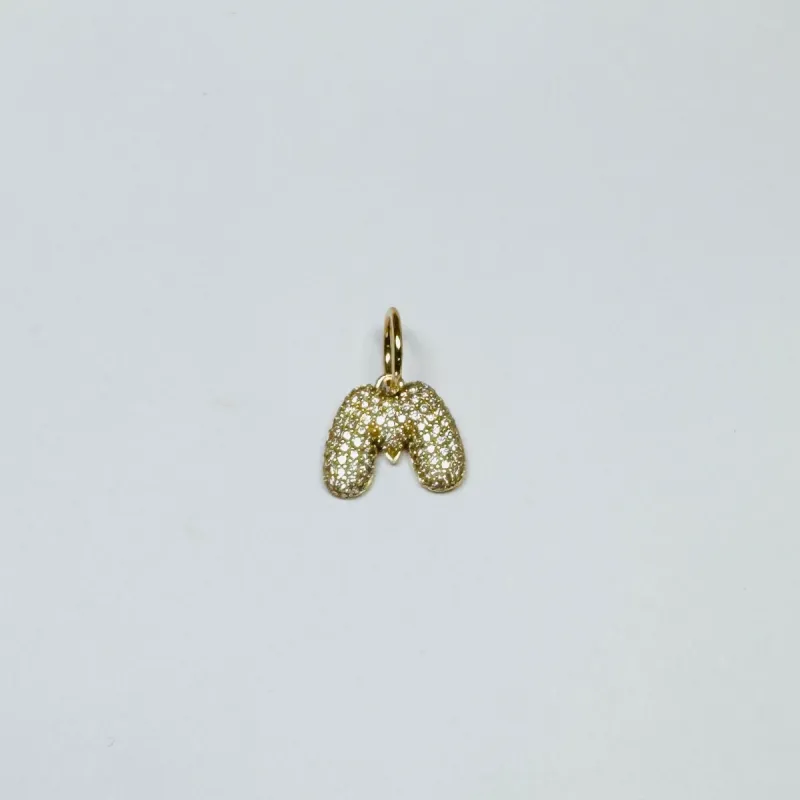 pave diamond letter pendant sold by Theodosia