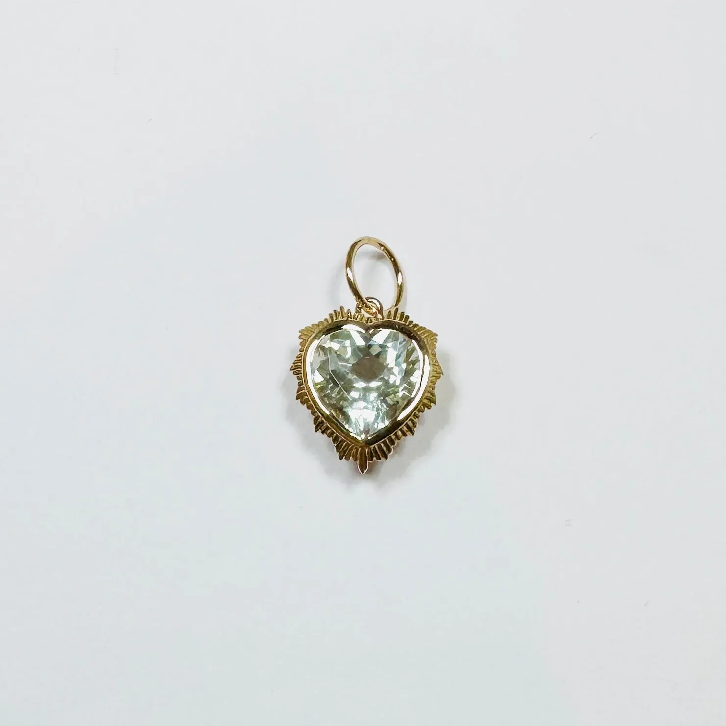gemstone fluted heart sold by Theodosia