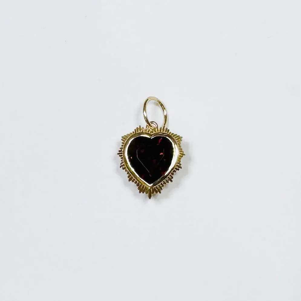 gemstone fluted heart sold by Theodosia product image thumbnail 2