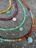 bezel gemstone necklace sold by Theodosia