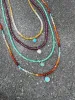 bezel gemstone necklace sold by Theodosia