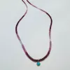 bezel gemstone necklace sold by Theodosia