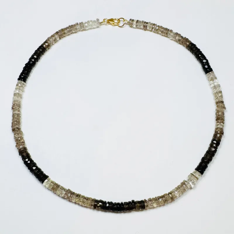 cream soda heishi candy necklace sold by Theodosia