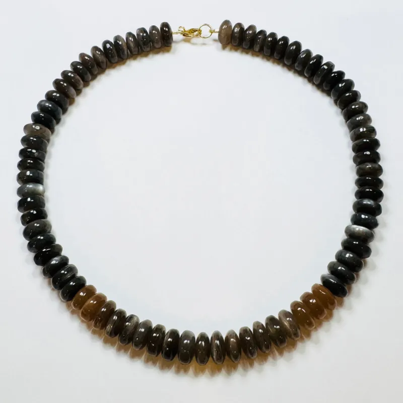 midnight moonstone necklace sold by Theodosia