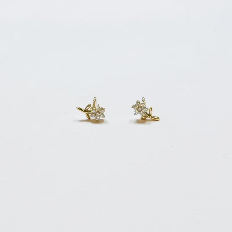 flower studs sold by Theodosia