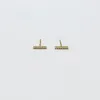 classic pave diamond bar studs sold by Theodosia