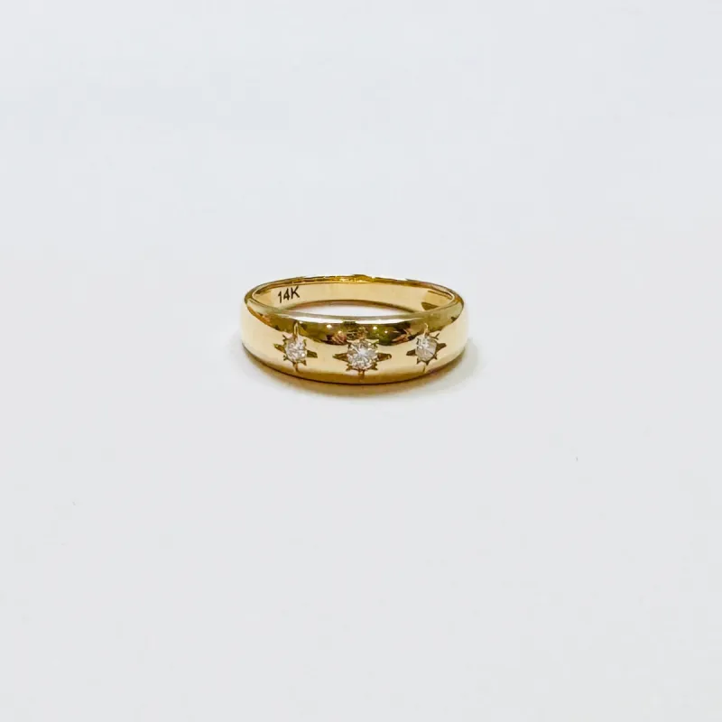 starburst diamond dome ring sold by Theodosia