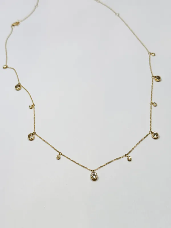 topaz fringe necklace sold by Theodosia