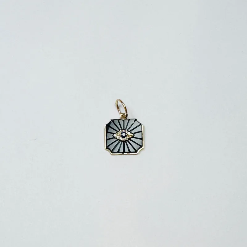 square evil eye pendant sold by Theodosia