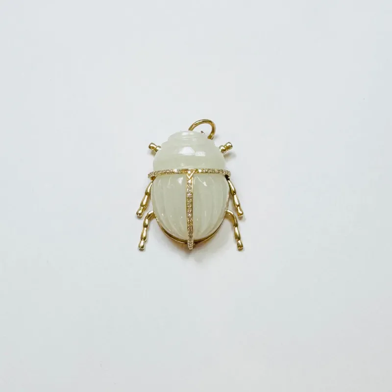 scarab beetle pendant, mother of pearl sold by Theodosia