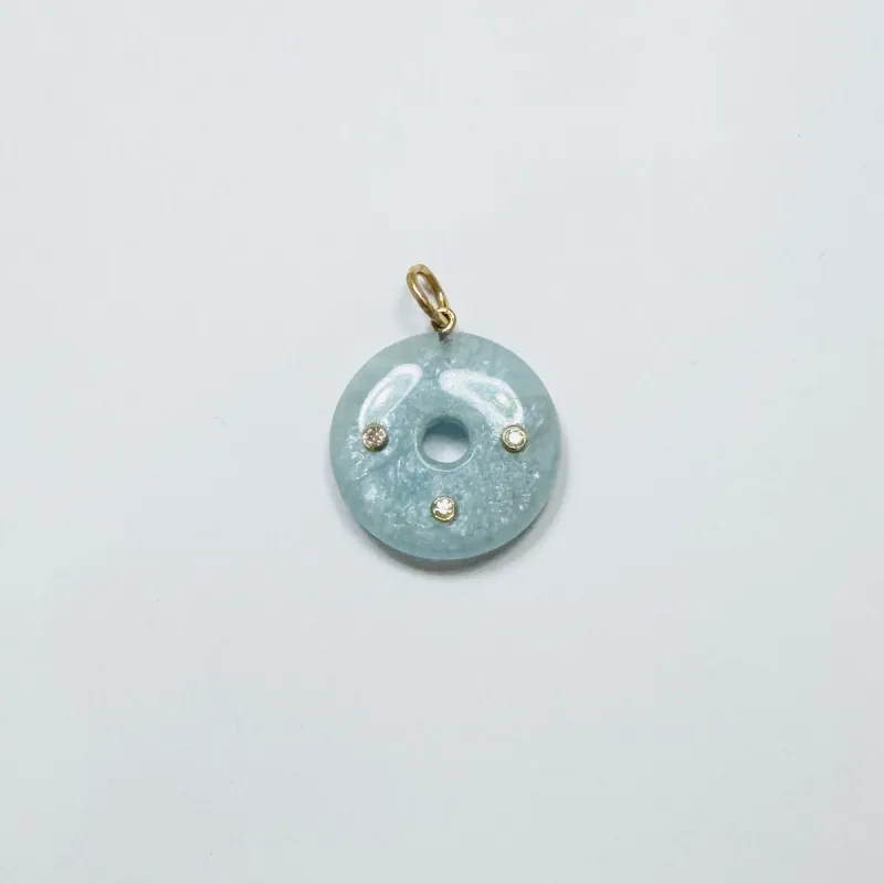 donut pendant made by Theodosia