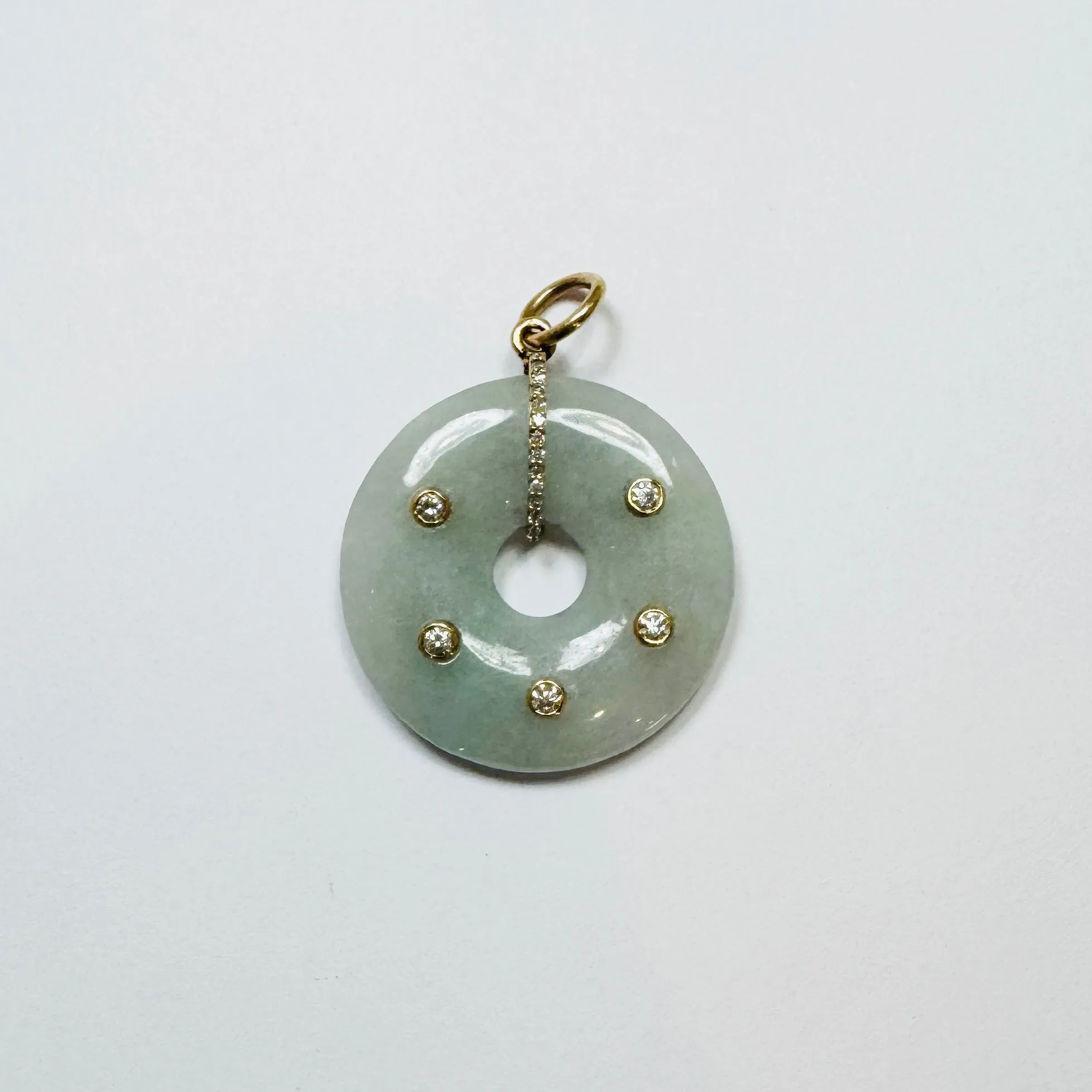 jade donut pendant sold by Theodosia