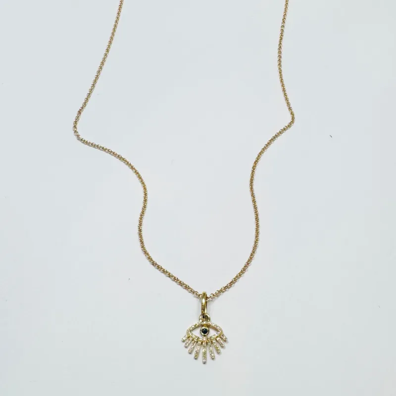 evil eye charm necklace made by Theodosia