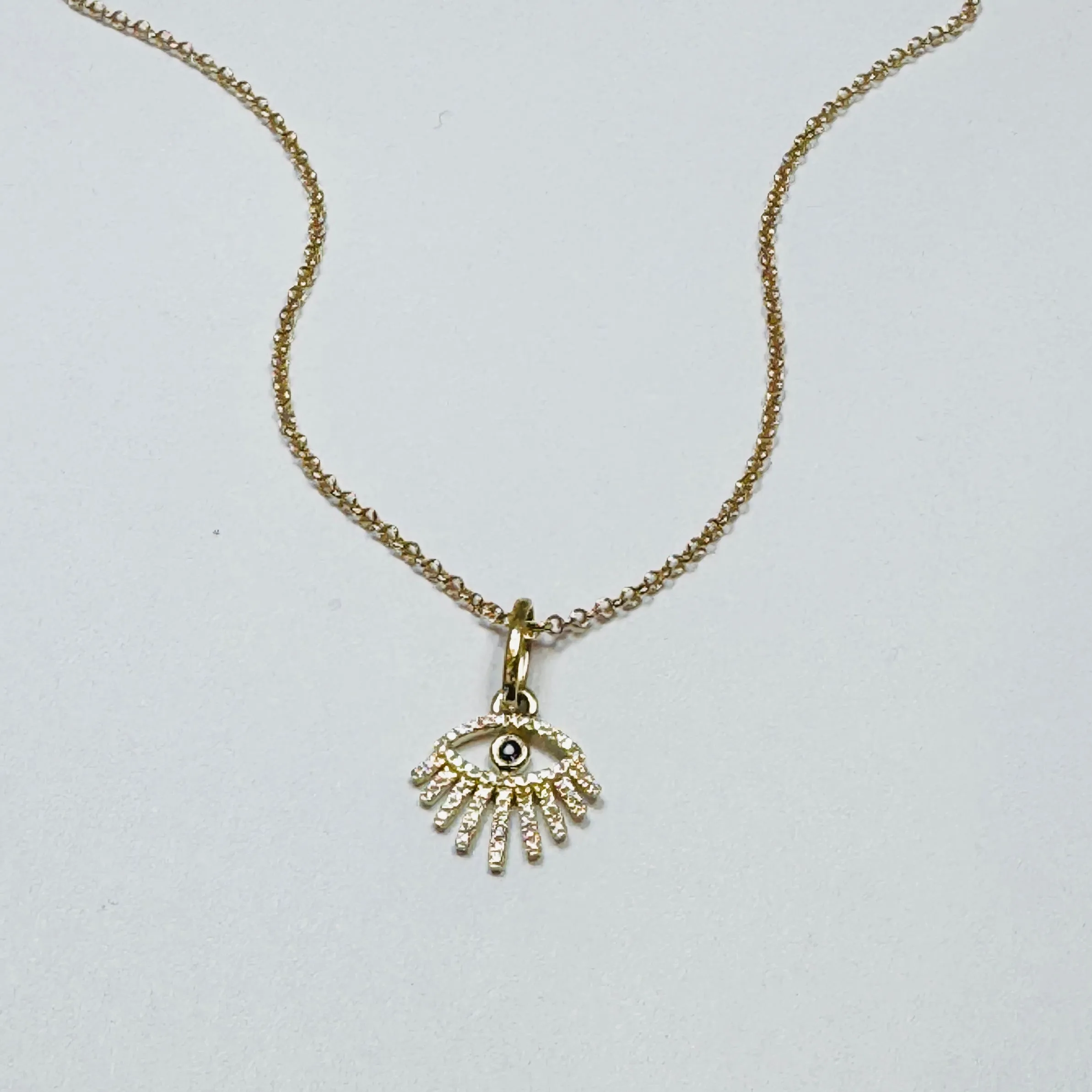 evil eye charm necklace sold by Theodosia product image thumbnail 2