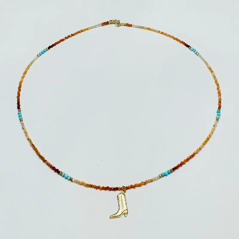 delicate with Cowboy boot charm sold by Theodosia