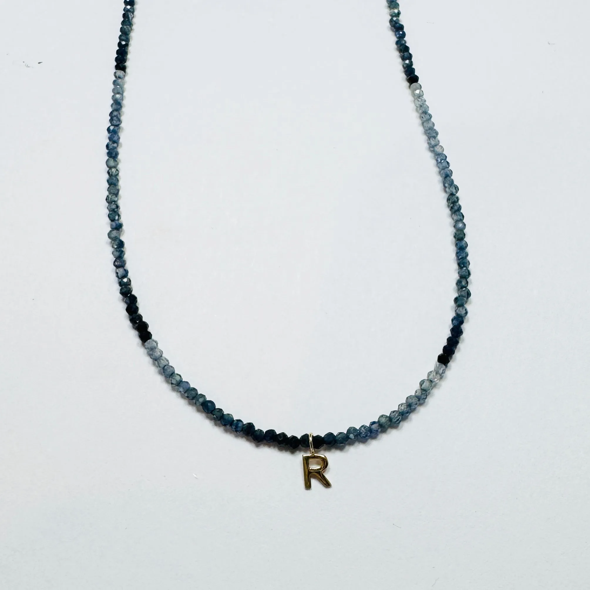 delicate inital necklace sold by Theodosia product image thumbnail 5