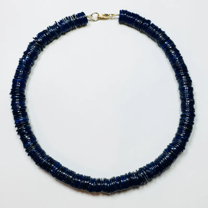 lapis slice necklace sold by Theodosia
