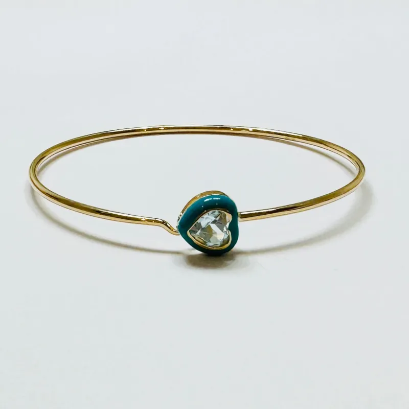 topaz heart bangle sold by Theodosia