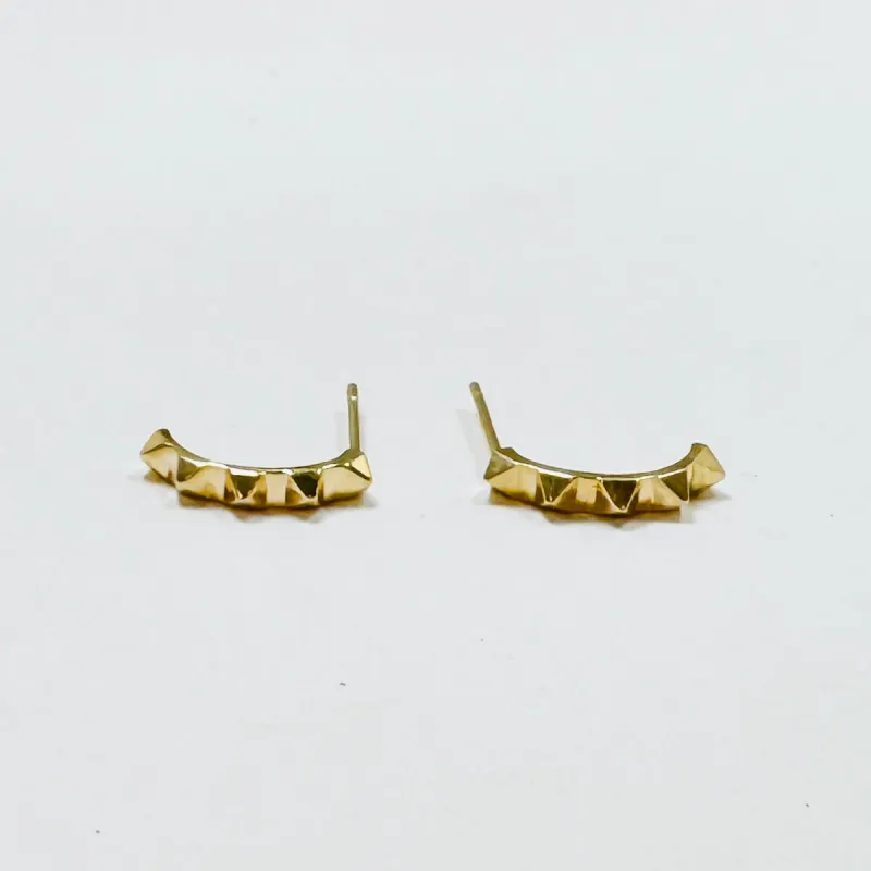 rock stud curved bars sold by Theodosia
