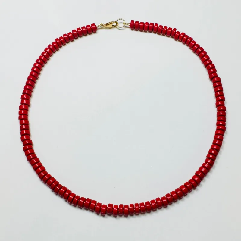 cherry mini barrel candy necklace sold by Theodosia