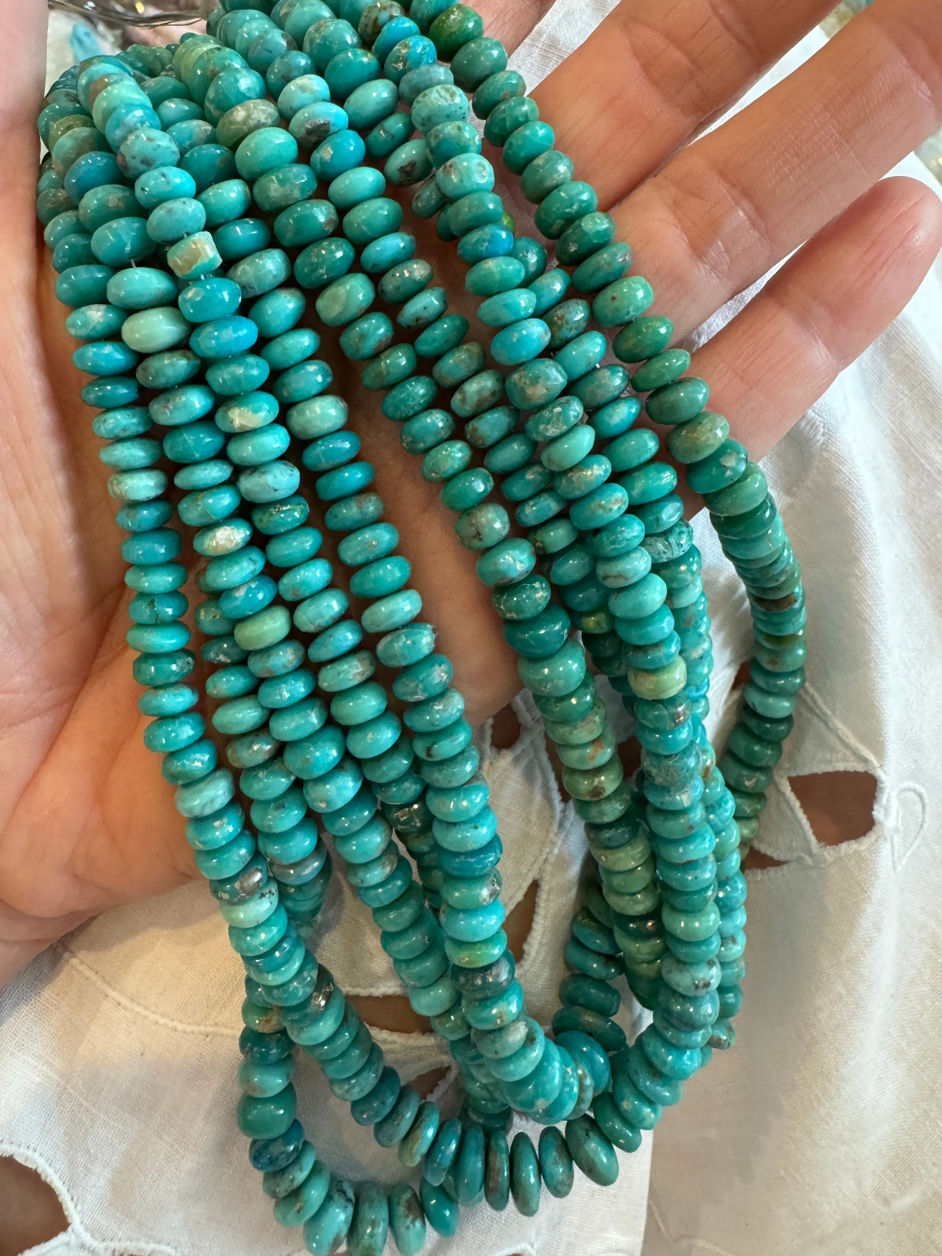 lagoon turquoise candy necklace sold by Theodosia product image thumbnail 2