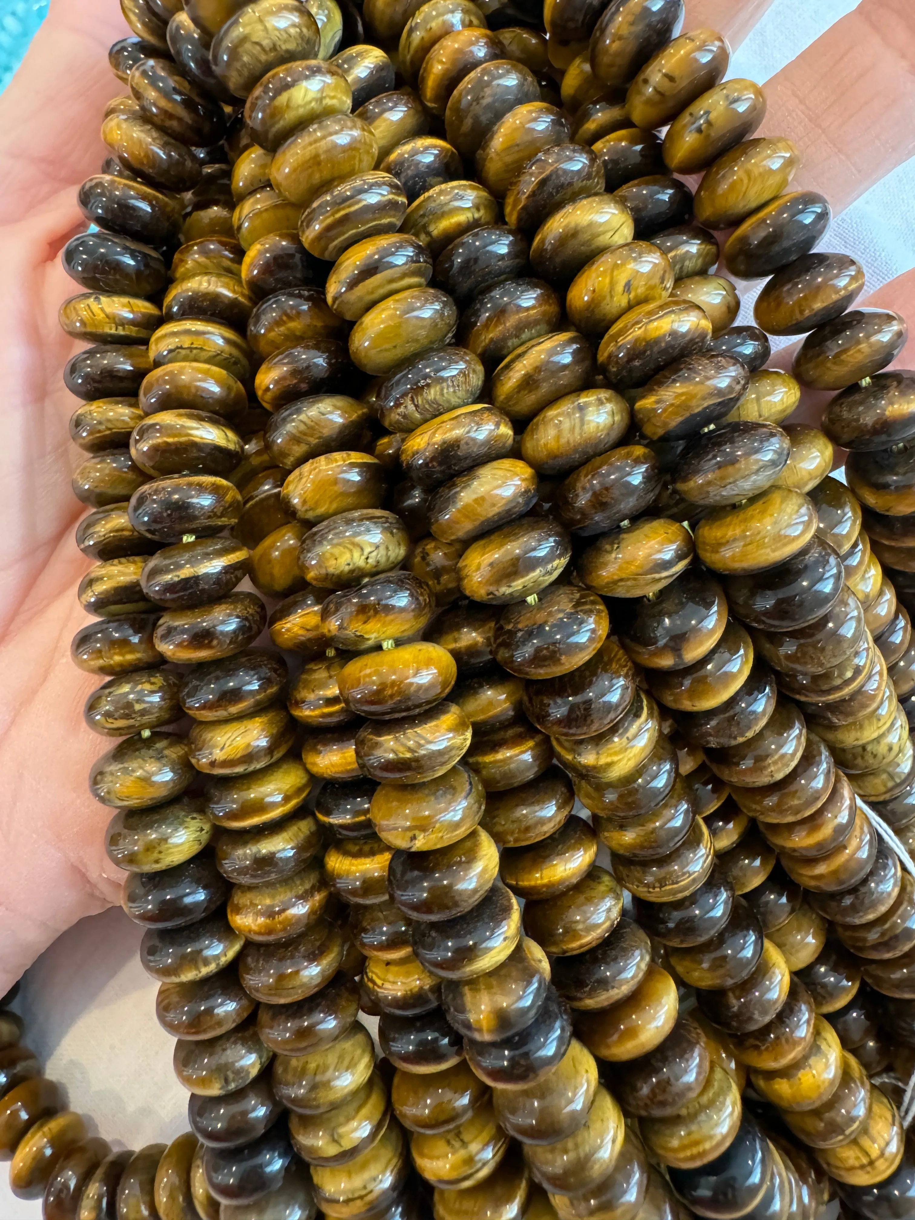 Butterscotch tigers eye candy necklace sold by Theodosia product image thumbnail 2