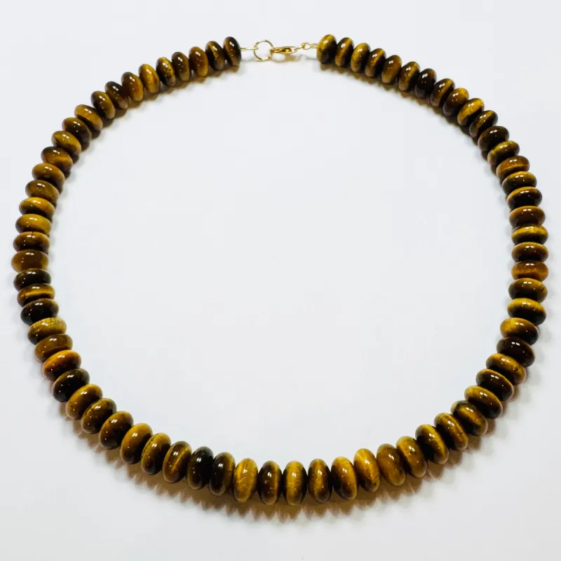 Butterscotch tigers eye candy necklace sold by Theodosia