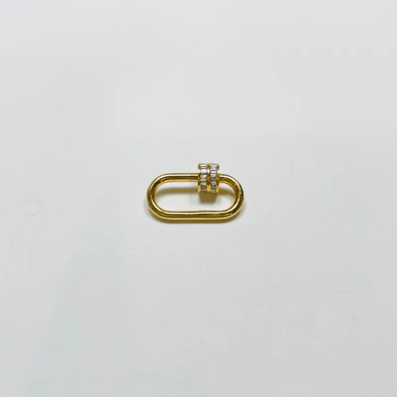 diamond carabiner connector sold by Theodosia