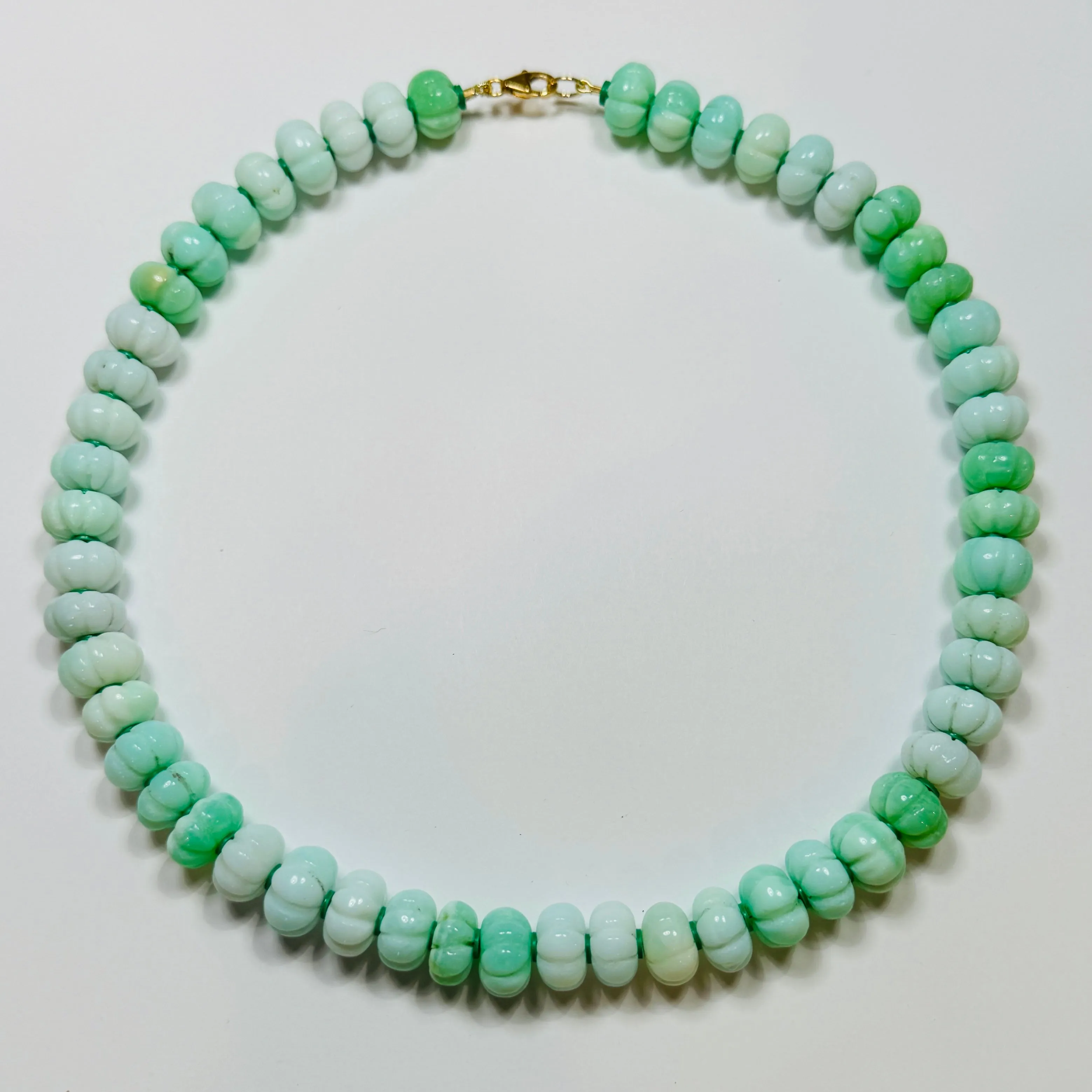 carved spearmint candy necklace sold by Theodosia