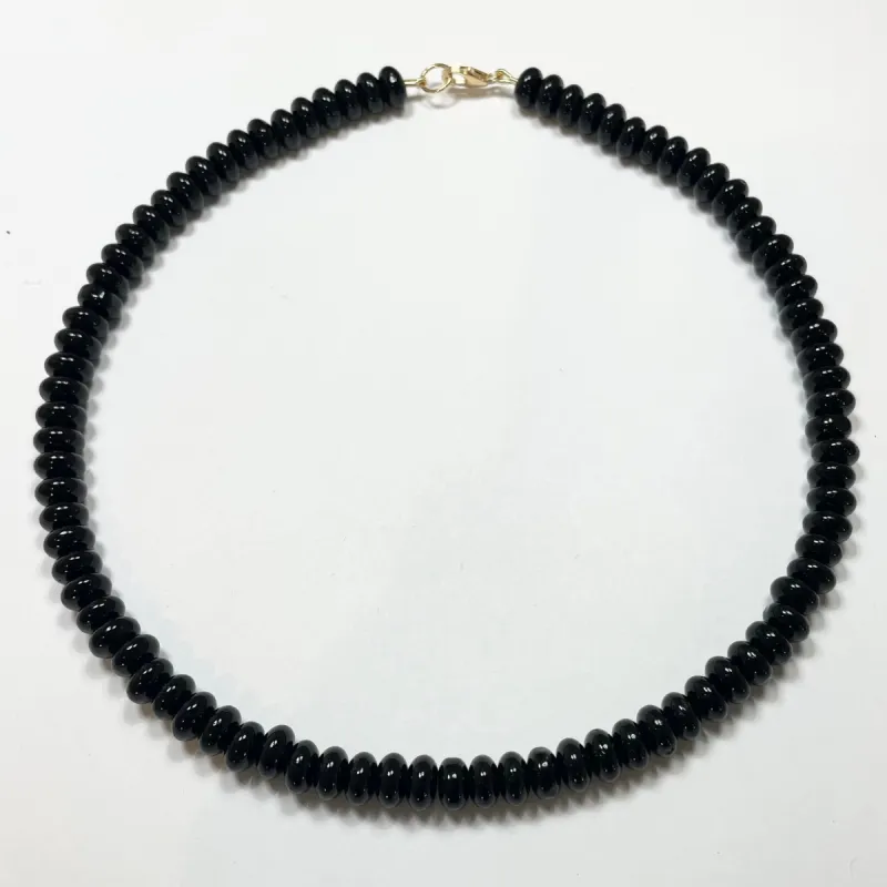 black angelite candy necklace sold by Theodosia
