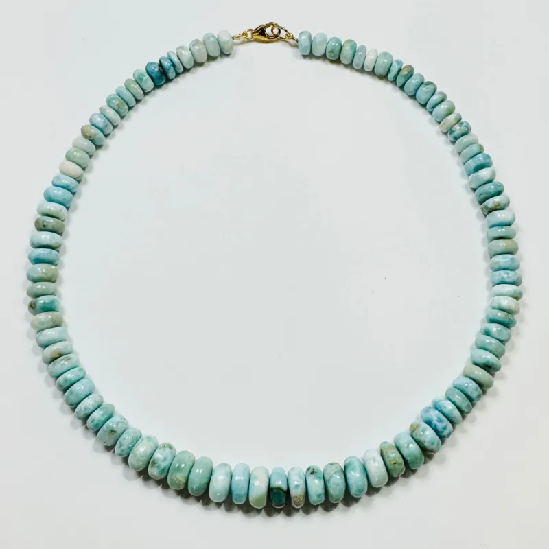 larimar candy necklace sold by Theodosia
