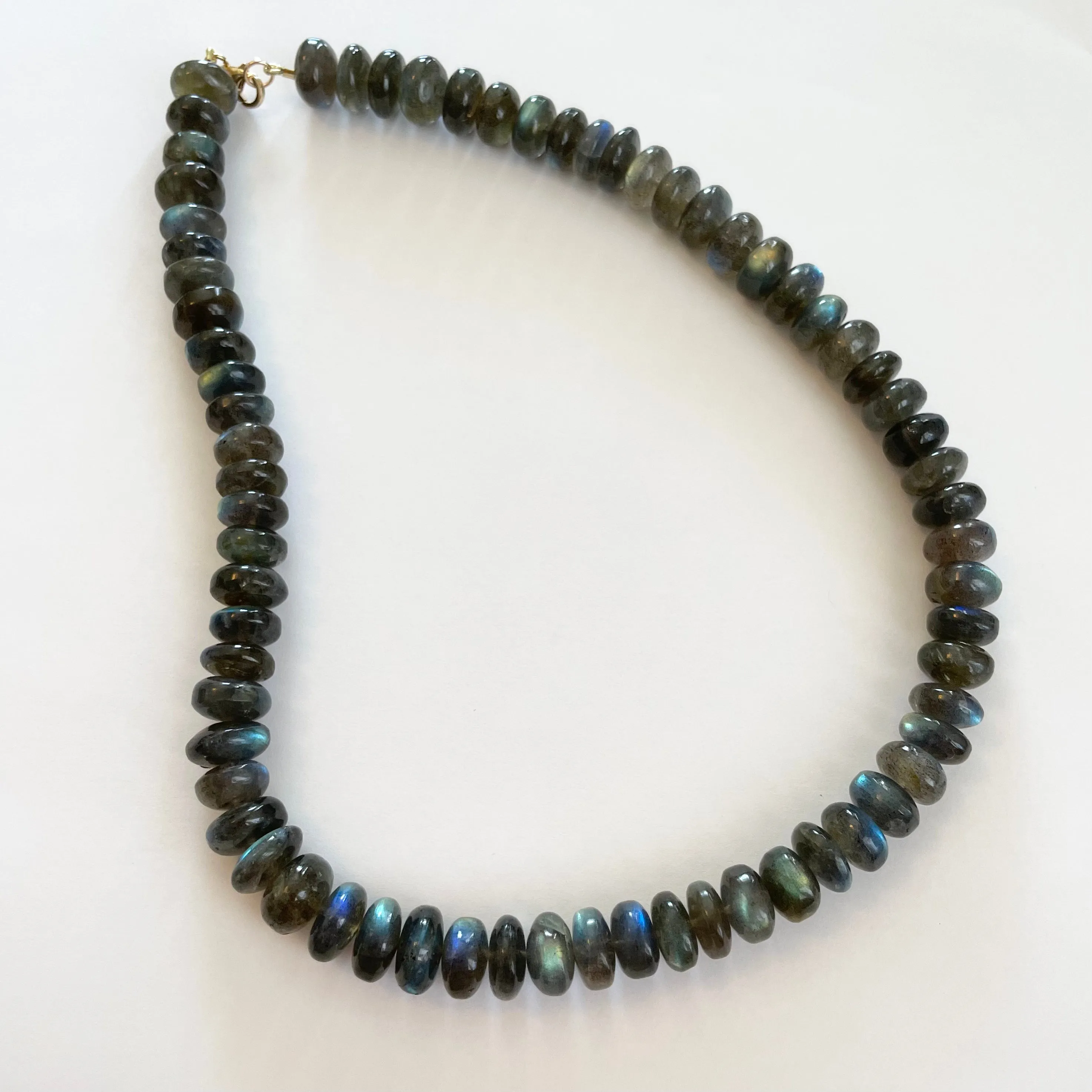 Chunky labradorite candy necklace sold by Theodosia