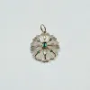 carved clear quartz flower pendant sold by Theodosia