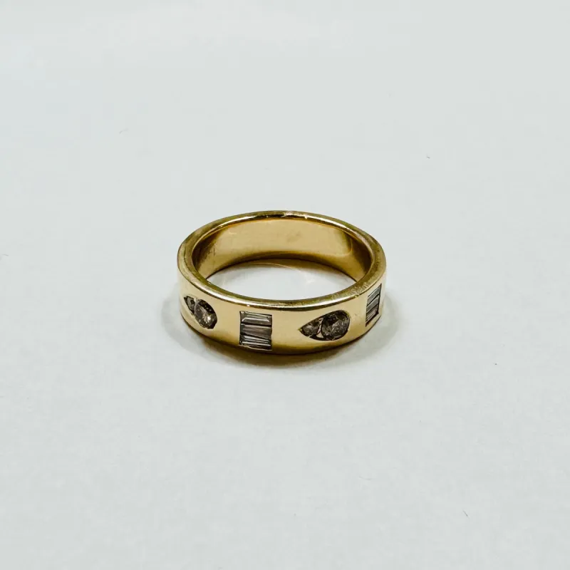 geometric illusion diamond band made by Theodosia
