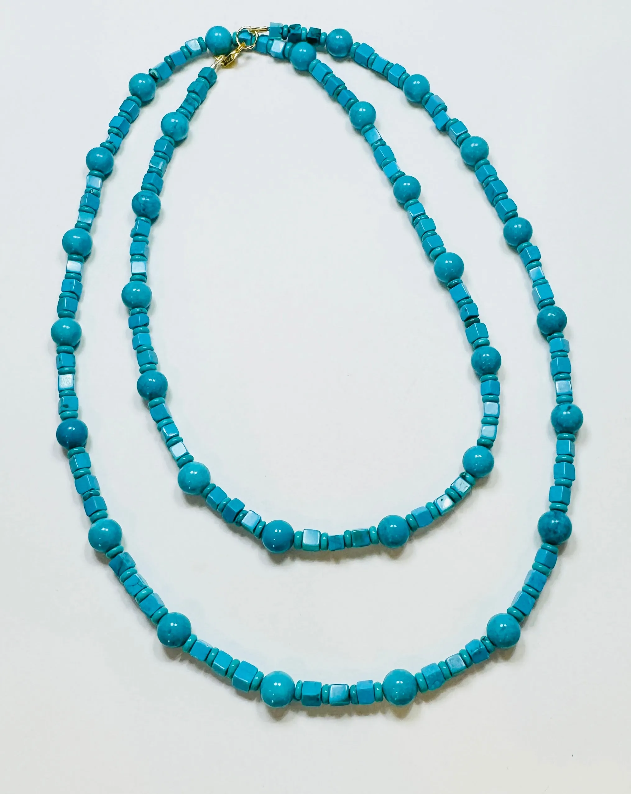 turquoise layering necklace sold by Theodosia