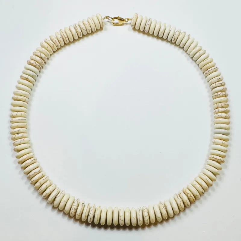 marshmallow barrel candy necklace sold by Theodosia